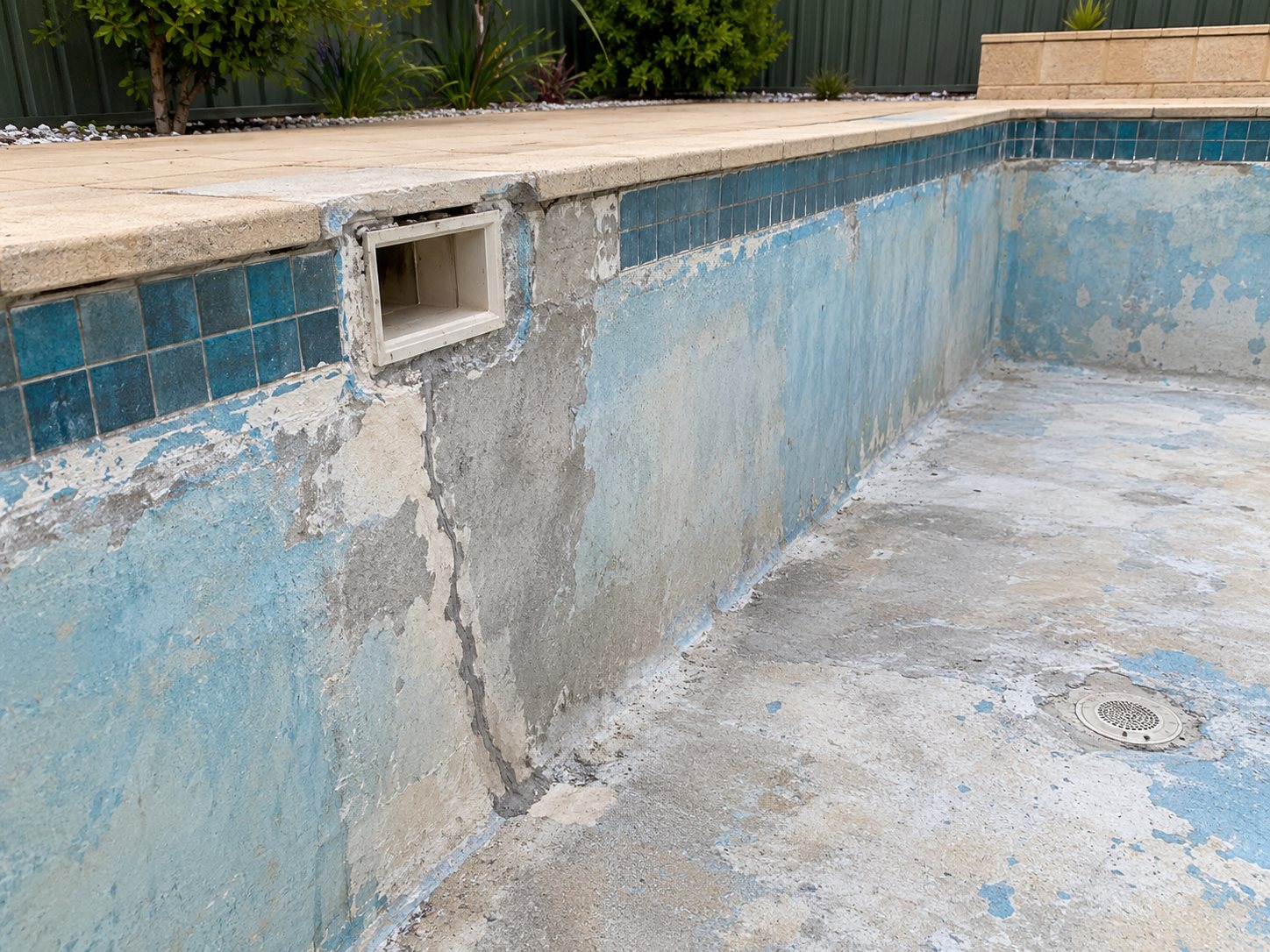 Representative repaired and renovated swimming pool in Perth